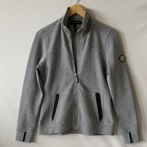 Asmar Equestrian Heather Gray Full Zip Scuba Jacket‎ Size Small